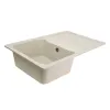Мийка кухонна Platinum 7850 VERONA граніт, білий в крапку- Фото 3