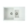 Мийка кухонна Platinum 7850W TOSKANA граніт, білий в крапку- Фото 1