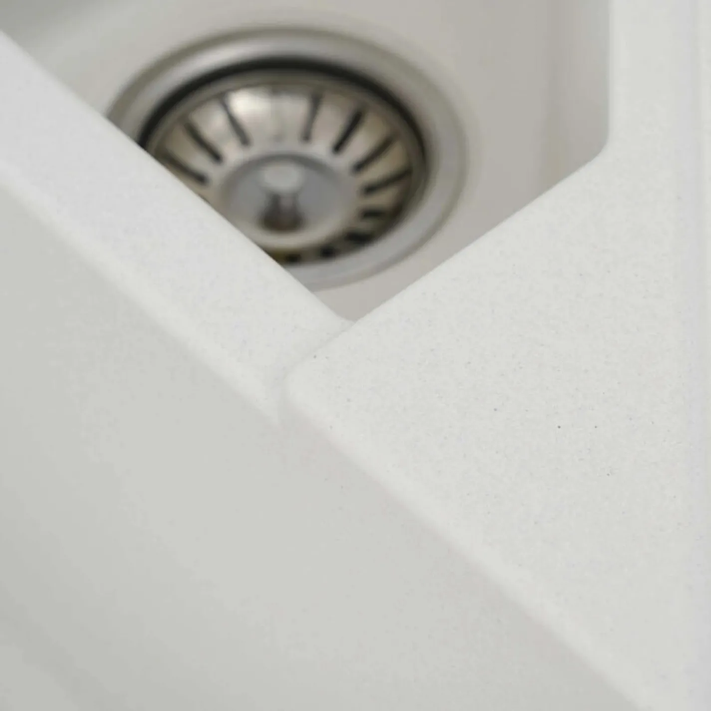 Гранітна мийка для кухні Platinum 9950 Pandora, матова, біла - Фото 2