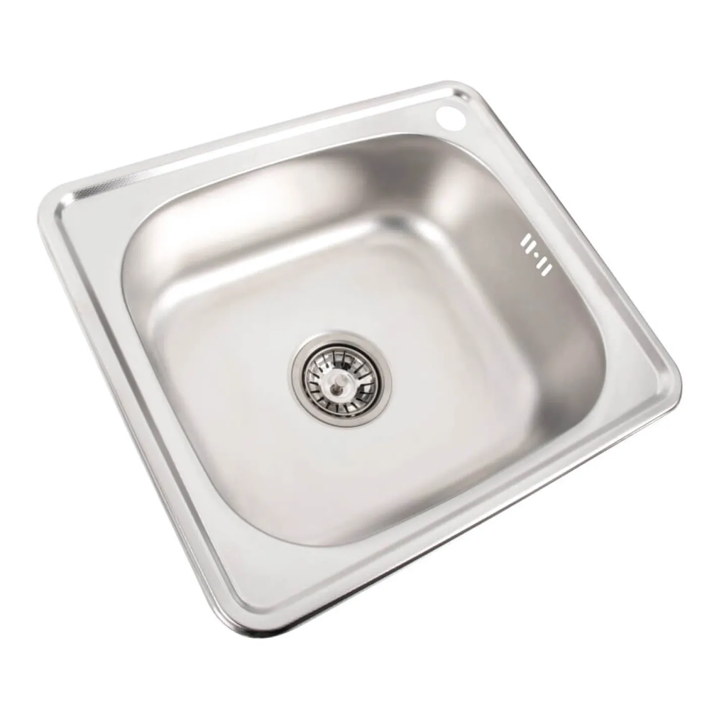 Кухонна мийка з нержавіючої сталі Platinum 4842 Декор, 0,6/160 мм - Фото 1