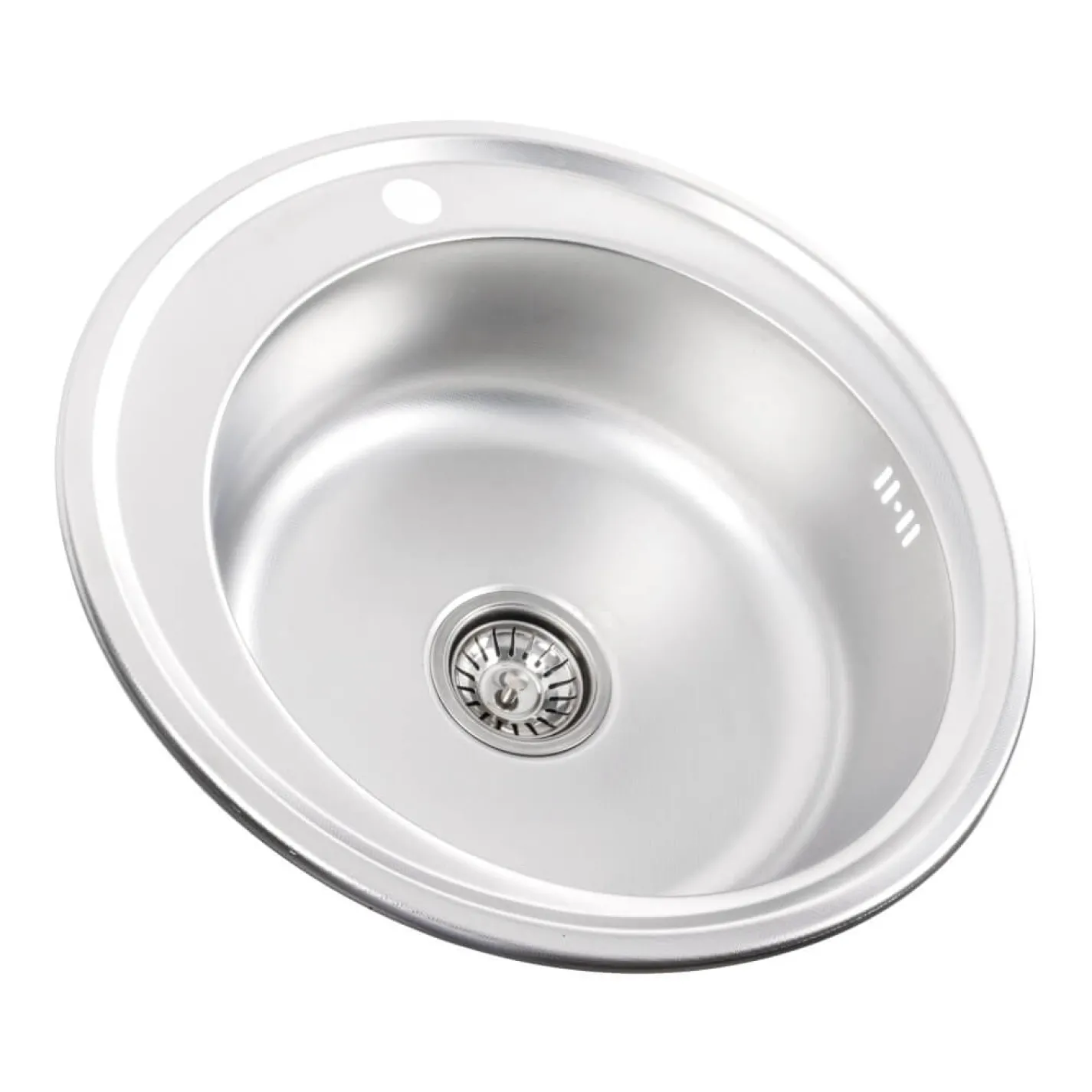Кухонна мийка з нержавіючої сталі Platinum 510 Декор, 0,6/170 мм - Фото 1