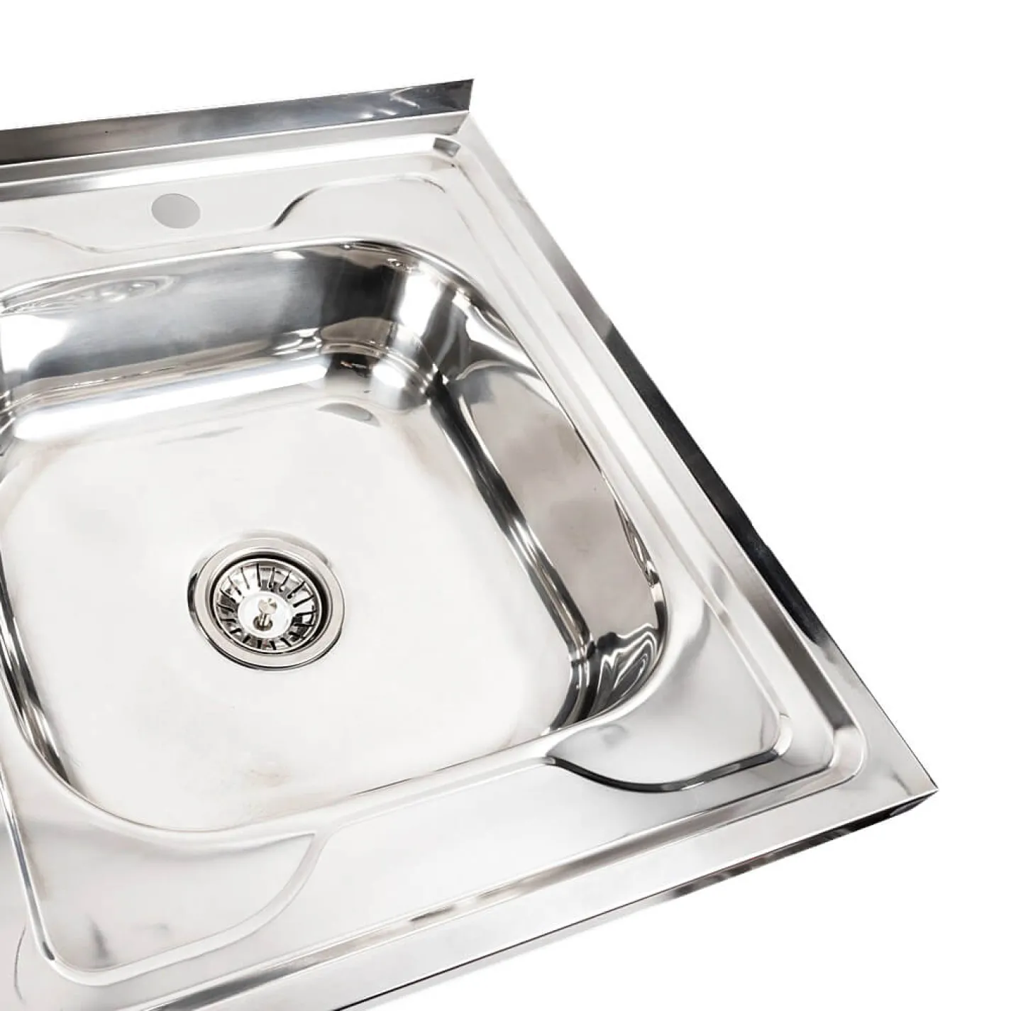 Кухонна мийка з нержавіючої сталі Platinum 8060 R Поліровка, 0,7/160 мм - Фото 3