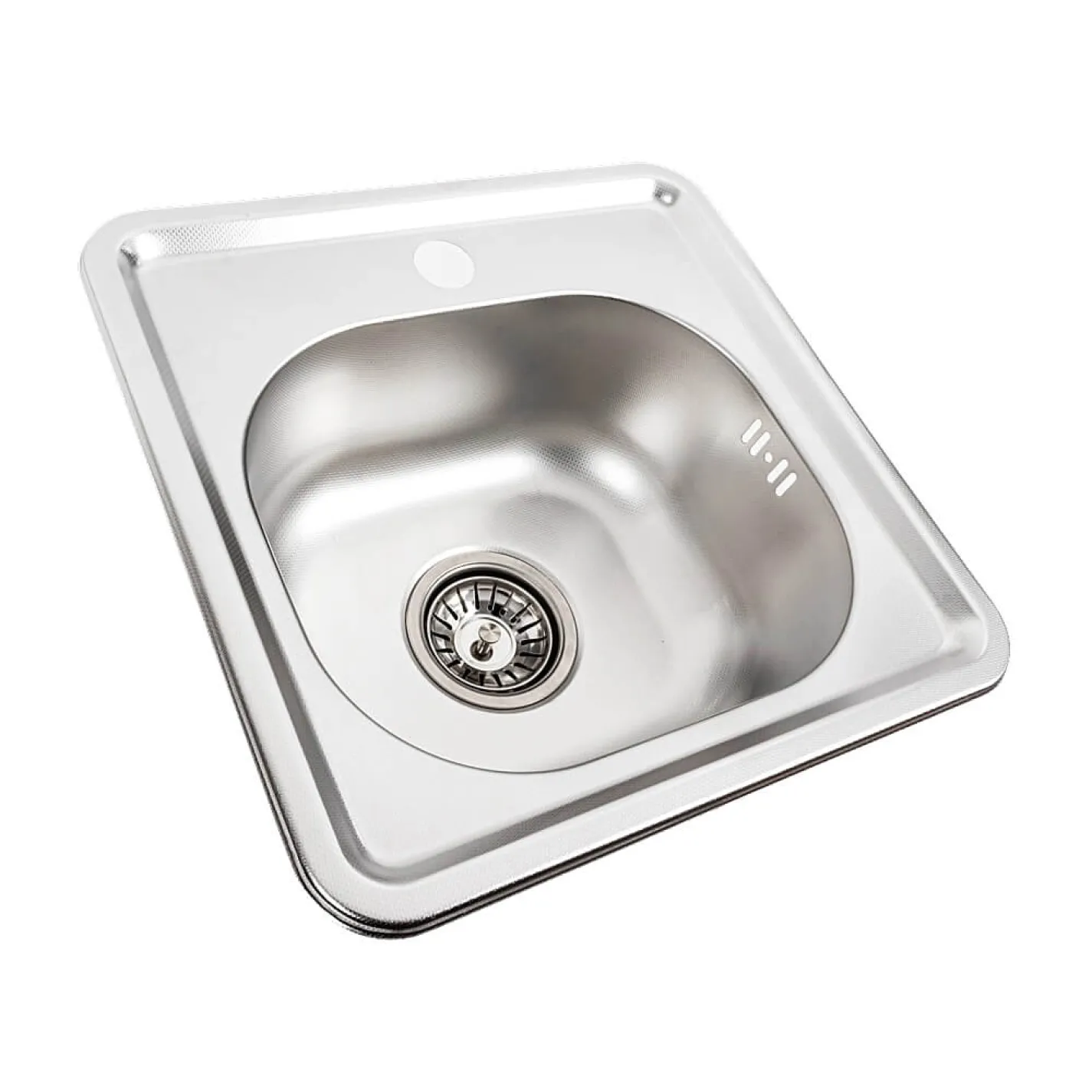 Кухонна мийка з нержавіючої сталі Platinum Декор 3838 (0,6/160 мм) - Фото 1