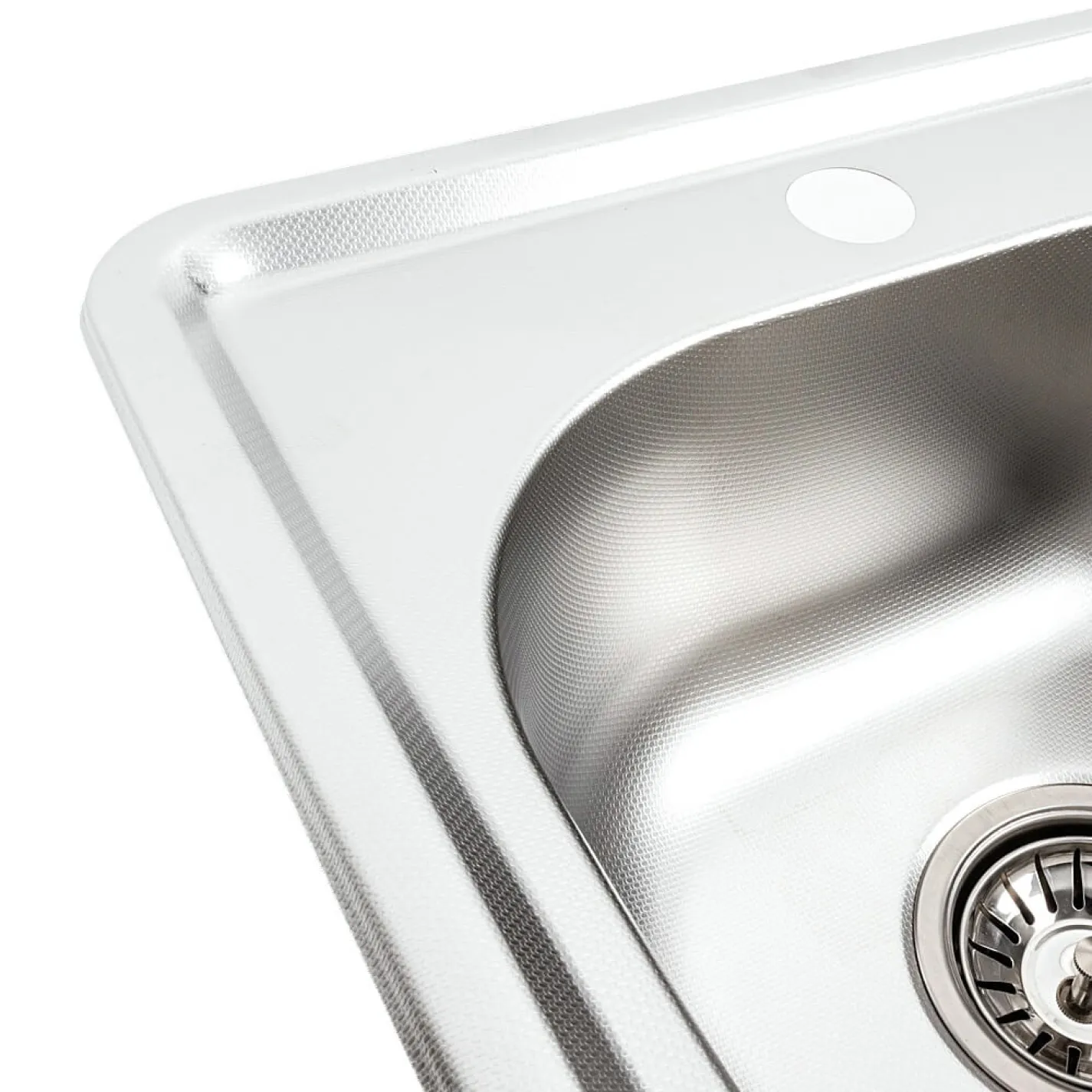 Кухонная мойка из нержавеющей стали Platinum Декор 3838 (0,6/160 мм) - Фото 3