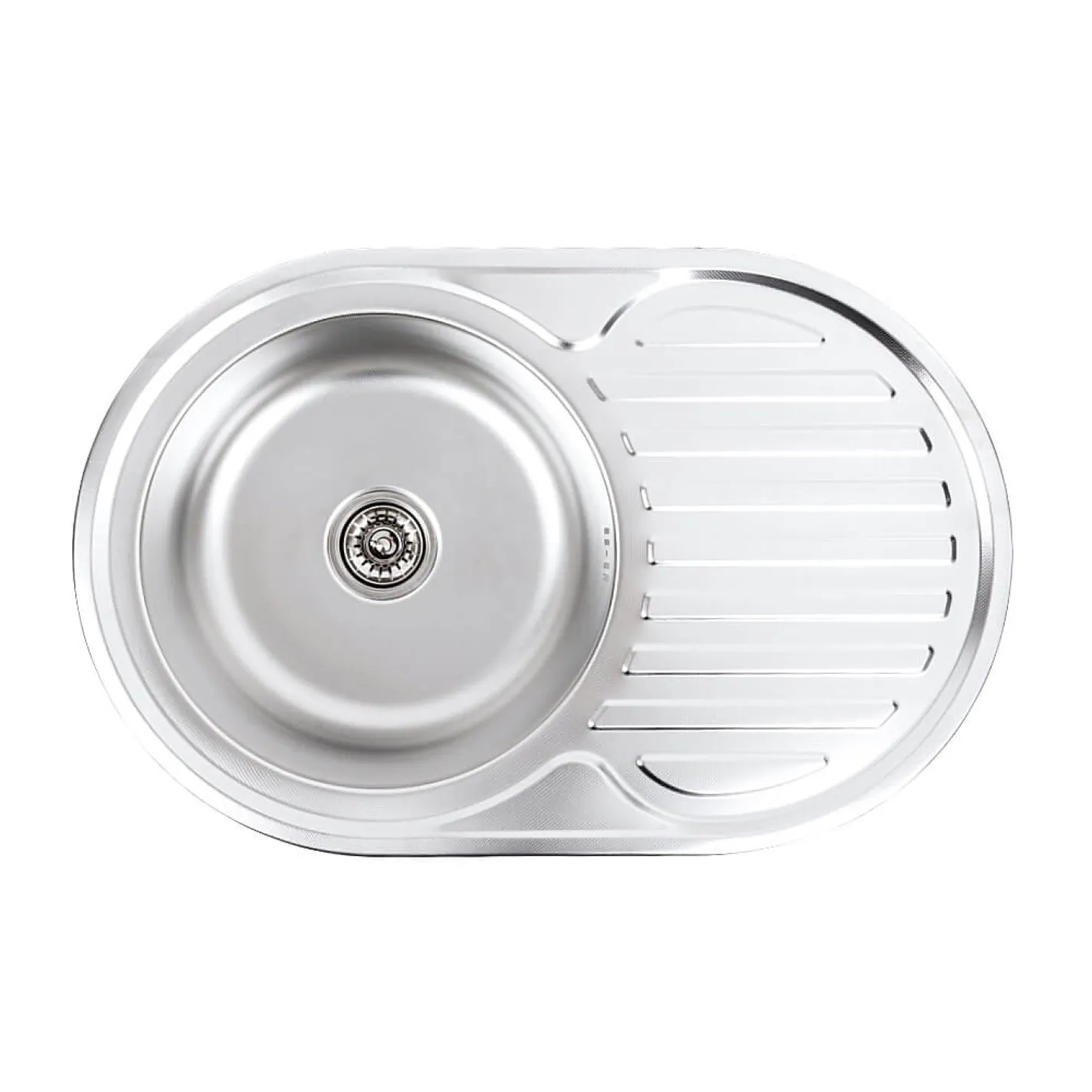 Кухонная мойка из нержавеющей стали Platinum Декор 7750, 0,8/180 мм - Фото 1