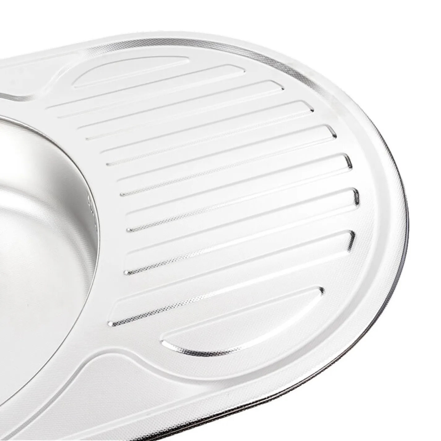 Кухонна мийка з нержавіючої сталі Platinum Декор 7750, 0,8/180 мм - Фото 2