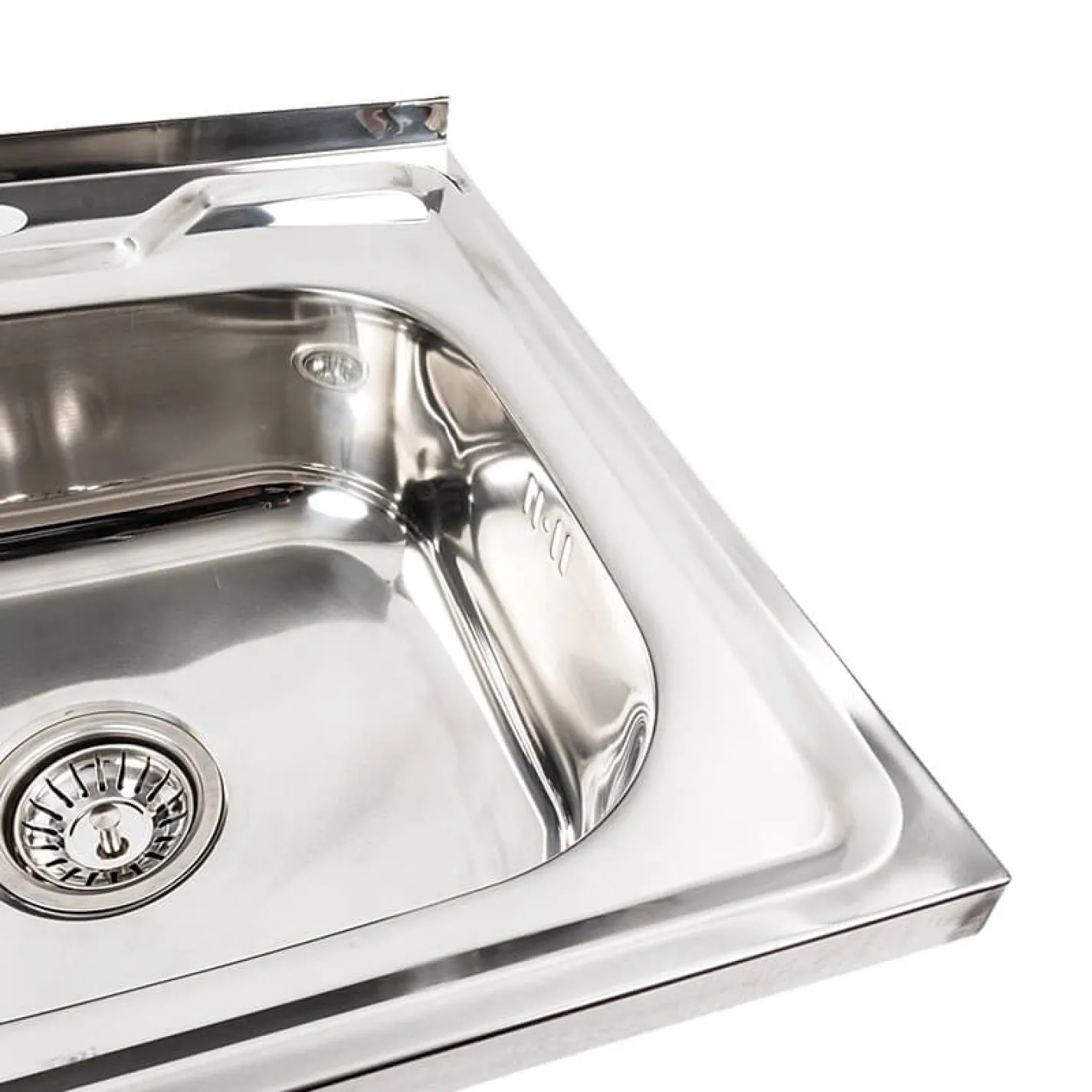 Кухонна мийка з нержавіючої сталі Platinum Поліровка 5050, 0,7/160 мм - Фото 2