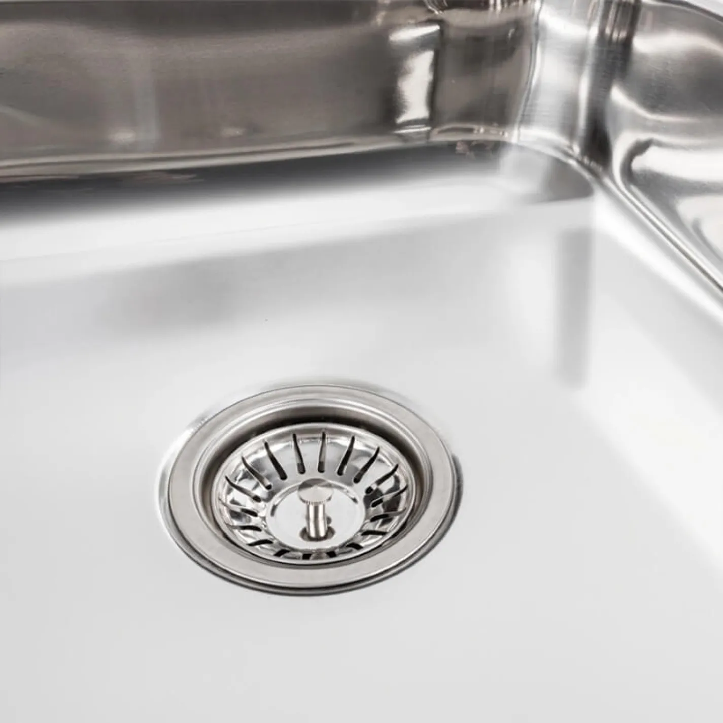 Кухонна мийка з нержавіючої сталі Platinum Поліровка 6060 L (0,7/160 мм) - Фото 3