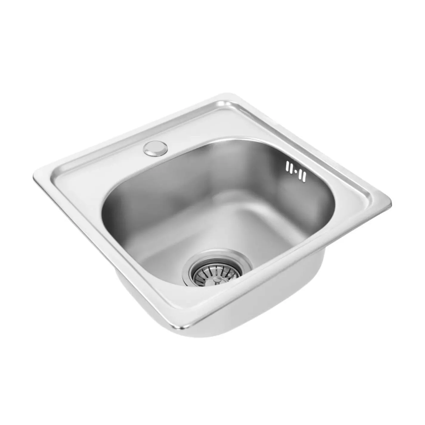 Кухонна мийка з нержавіючої сталі Platinum Сатин 3838, 0,6/160 мм - Фото 1