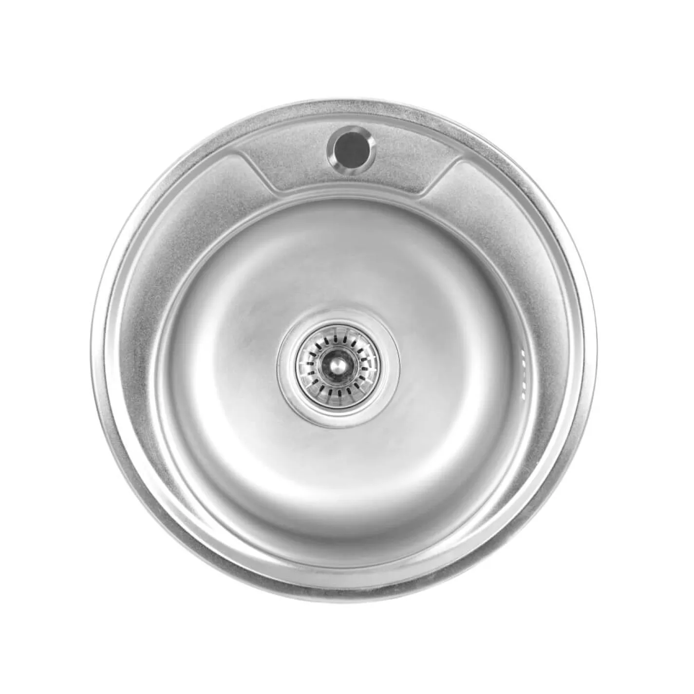 Кухонна мийка з нержавіючої сталі Platinum Сатин 450, 0,6/170 мм - Фото 1