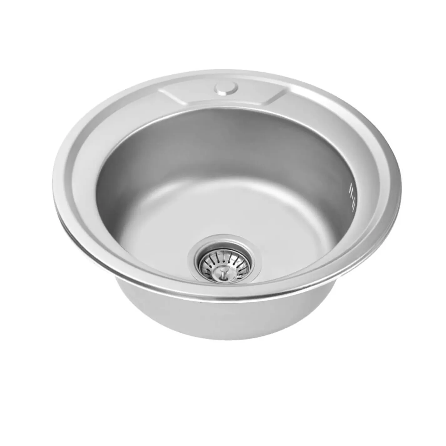 Кухонна мийка з нержавіючої сталі Platinum Сатин 490, 0,6/170 мм - Фото 1