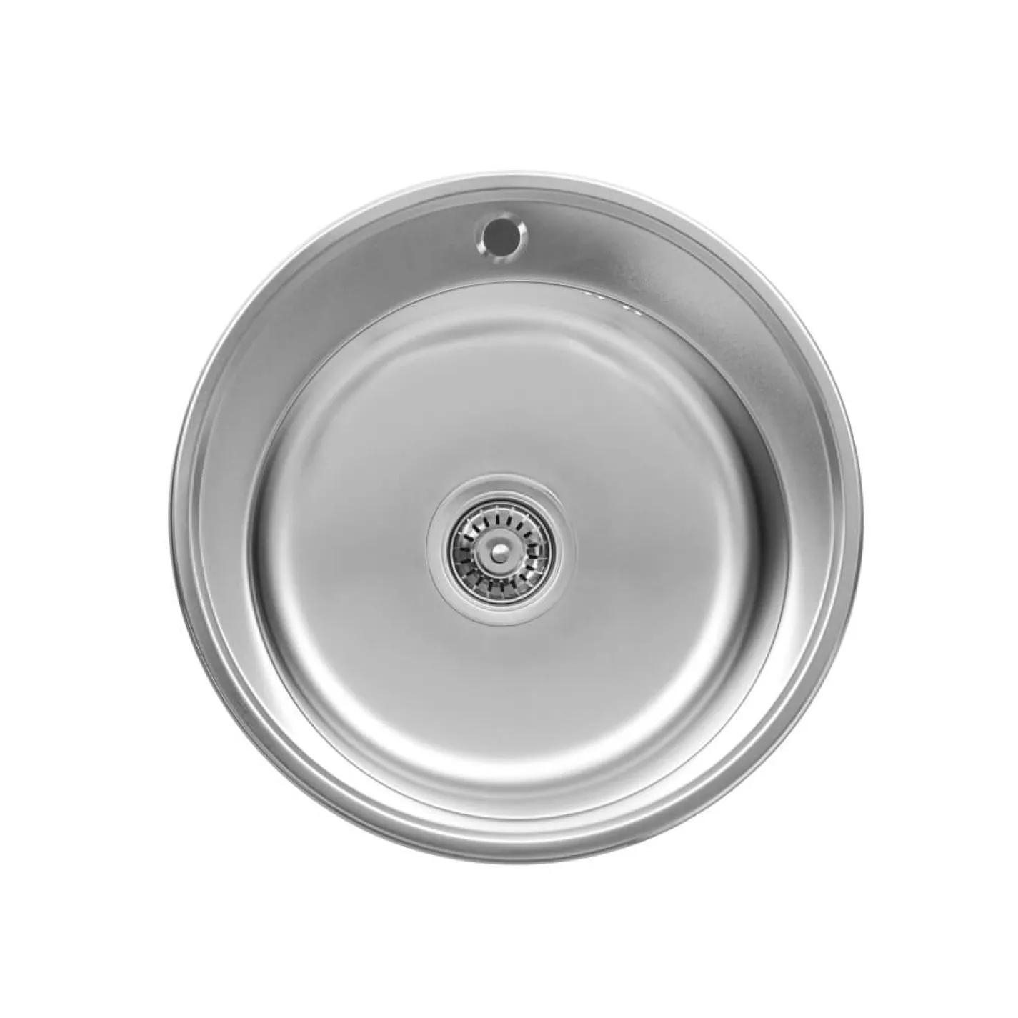 Кухонная мойка из нержавеющей стали Platinum Сатин 510, 0,8/180 мм - Фото 1