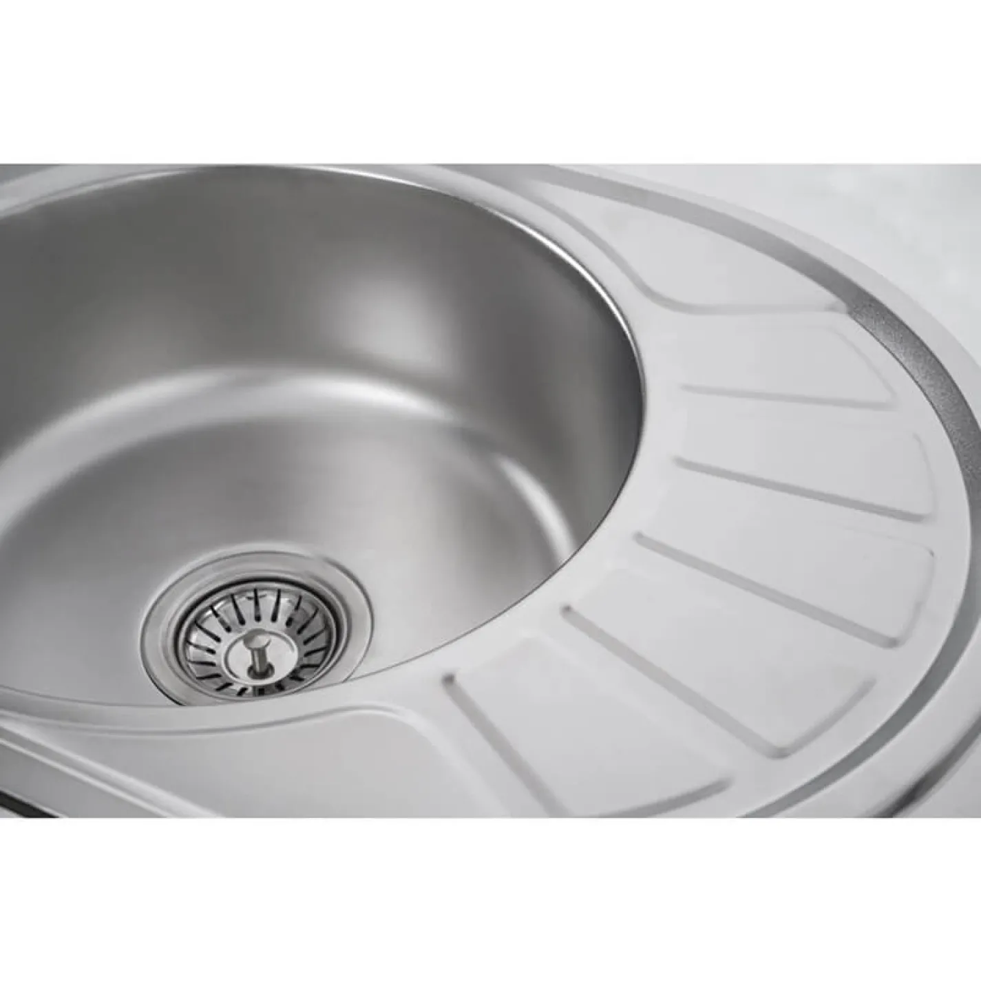 Кухонна мийка з нержавіючої сталі Platinum Сатин 5745, 0,8/180 мм - Фото 3