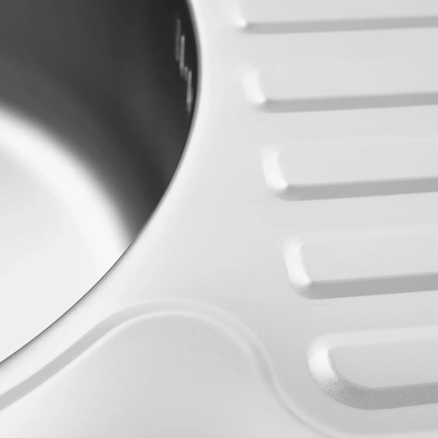 Кухонна мийка з нержавіючої сталі Platinum Сатин 5844, 0,8/180 мм - Фото 3