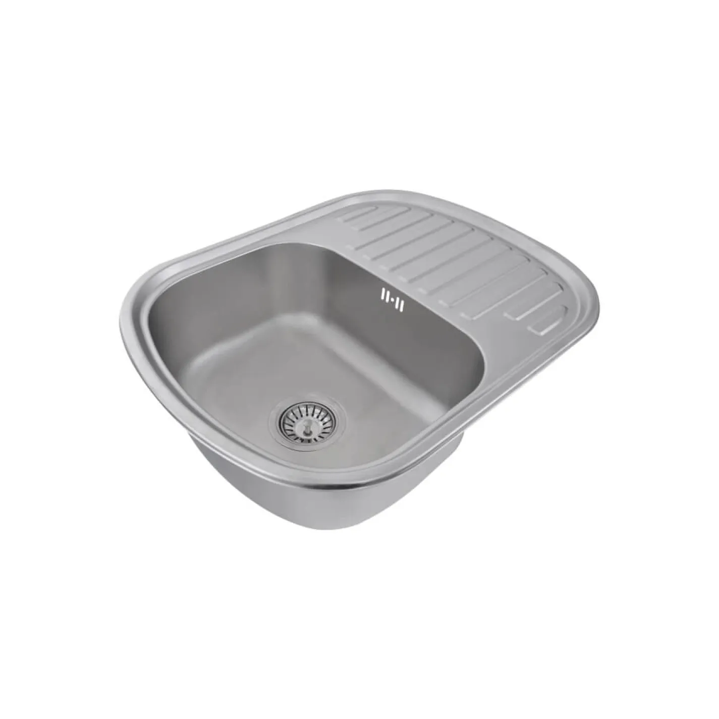 Кухонна мийка з нержавіючої сталі Platinum Сатин 6349, 0,8/180 мм - Фото 1