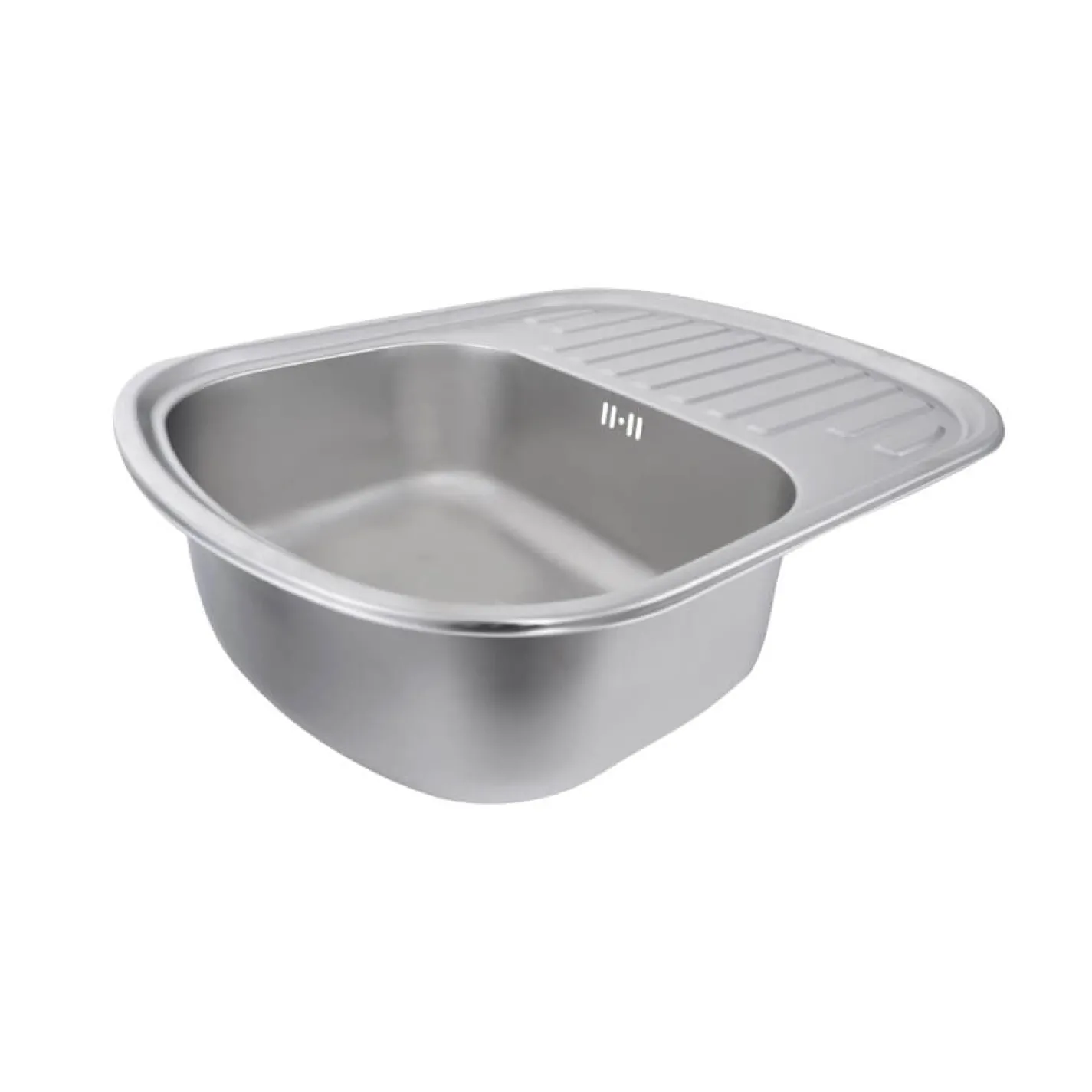Кухонна мийка з нержавіючої сталі Platinum Сатин 6349, 0,8/180 мм - Фото 2