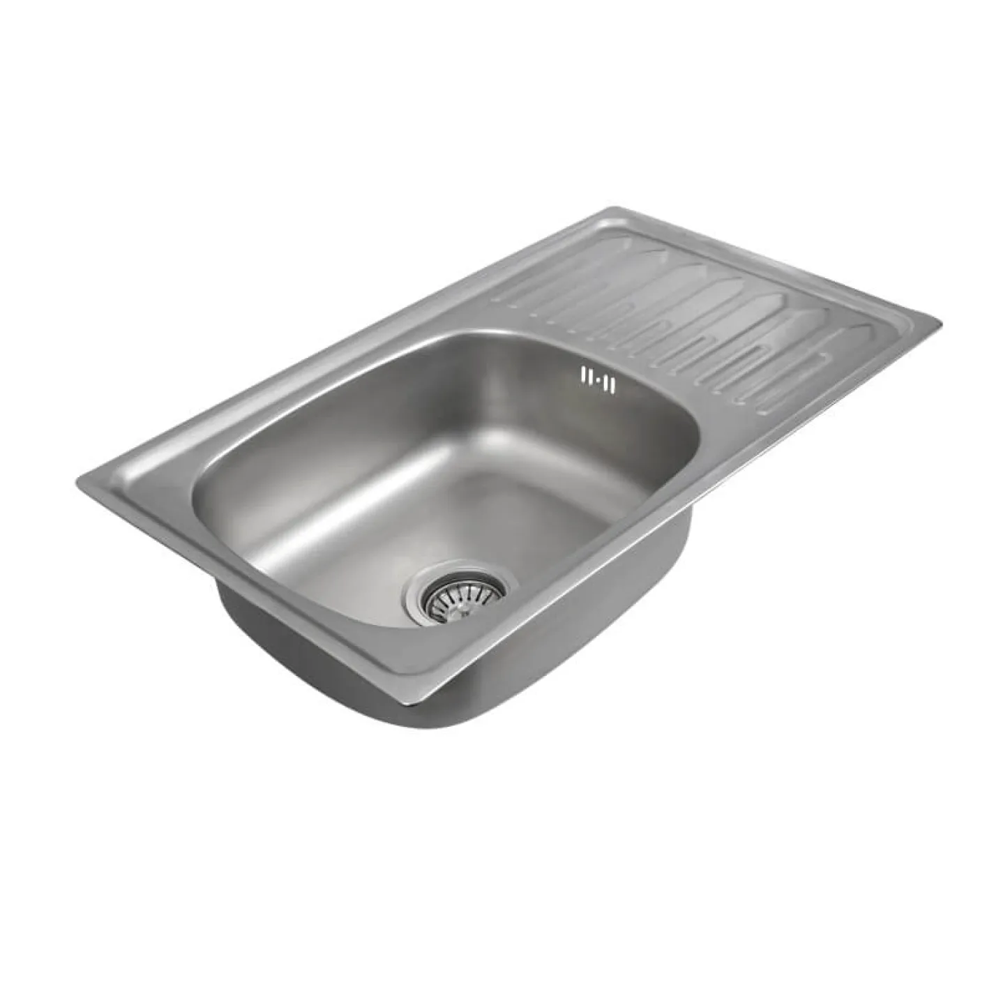 Кухонна мийка з нержавіючої сталі Platinum Сатин 7645, 0,8/180 мм - Фото 1