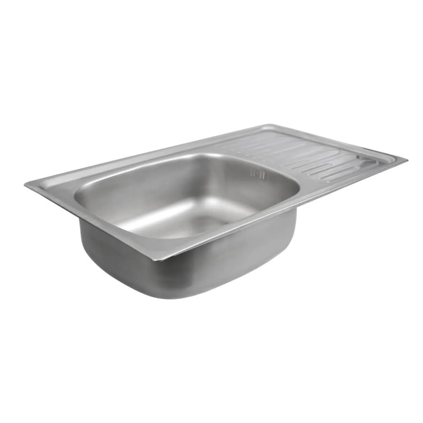 Кухонная мойка из нержавеющей стали Platinum Сатин 7645, 0,8/180 мм - Фото 2