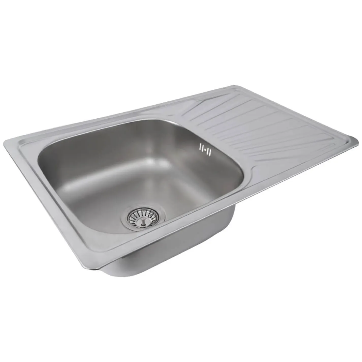 Кухонна мийка з нержавіючої сталі Platinum Сатин 7848, 0,8/180 мм - Фото 1