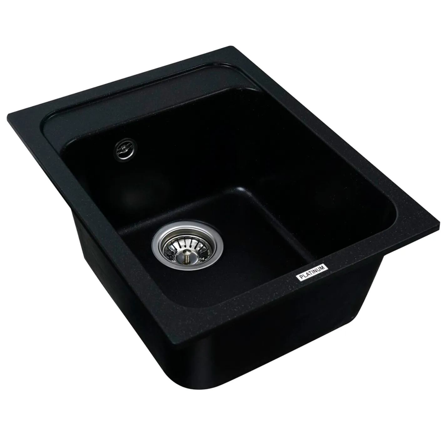 Мийка кухонна Platinum 4050 KORRADO граніт, чорний металік - Фото 1