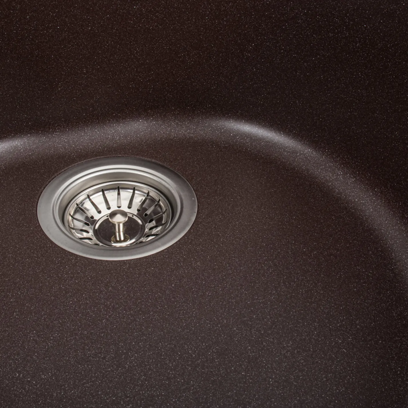 Мойка кухонная Platinum 510 LUNA гранит, мокко - Фото 3