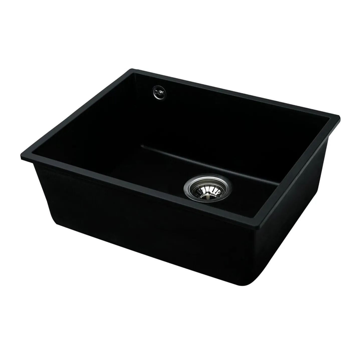 Мийка кухонна Platinum 5444 OASIS граніт, чорний - Фото 1
