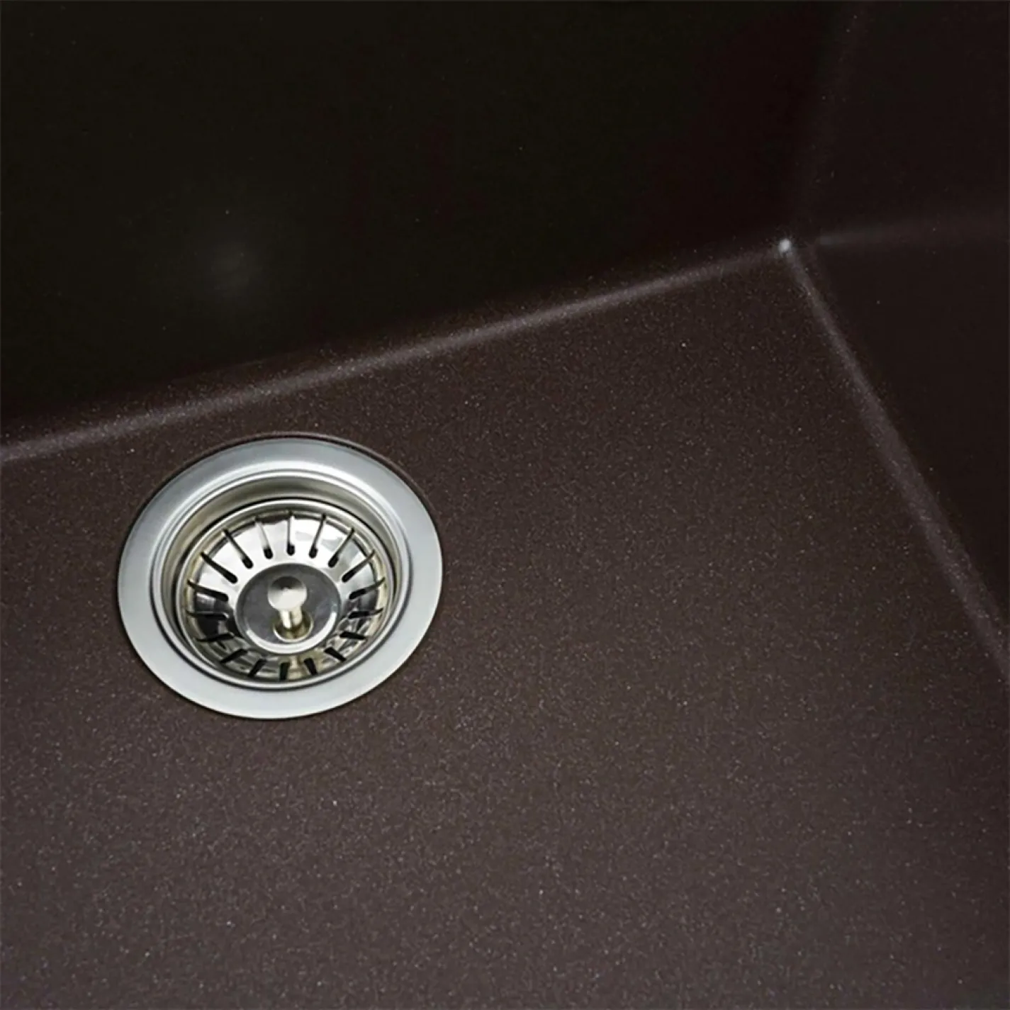 Мийка кухонна Platinum 5444 OASIS граніт, мокко - Фото 3