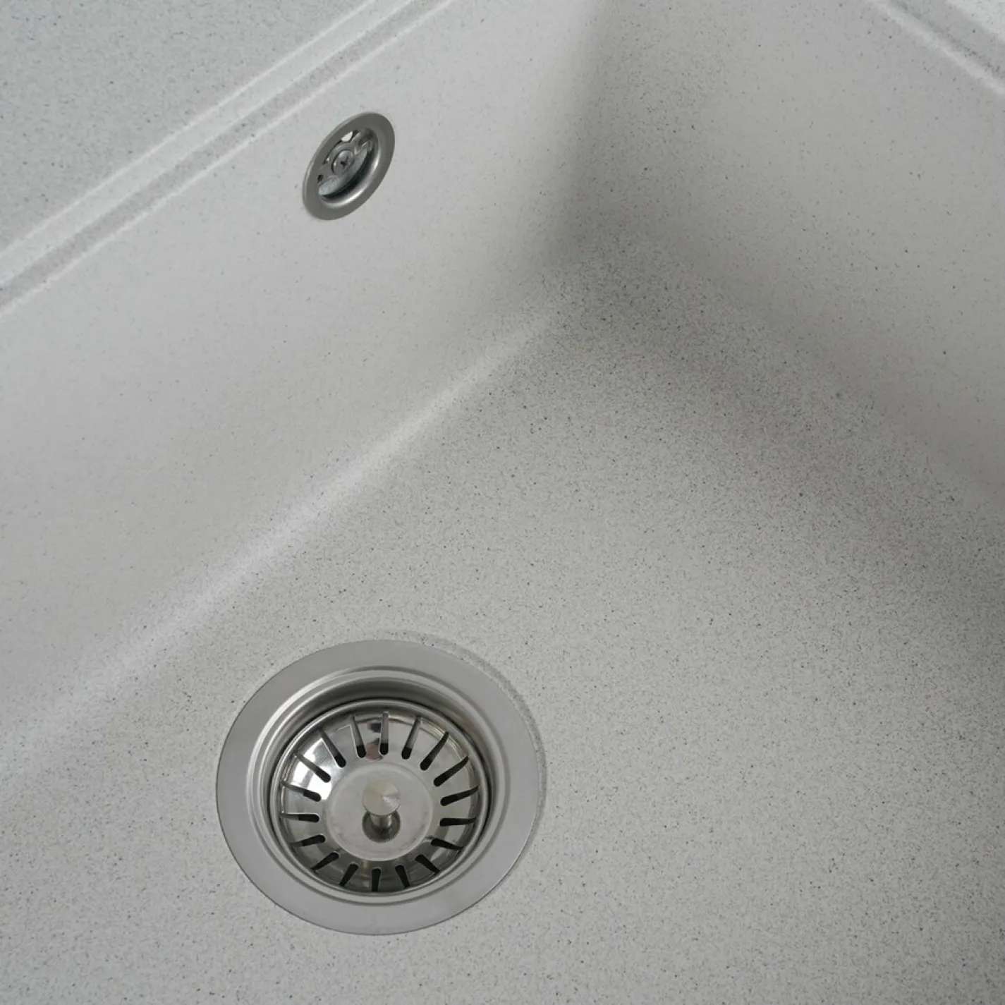 Мийка кухонна Platinum 5852 VESTA граніт, білий в крапку - Фото 3