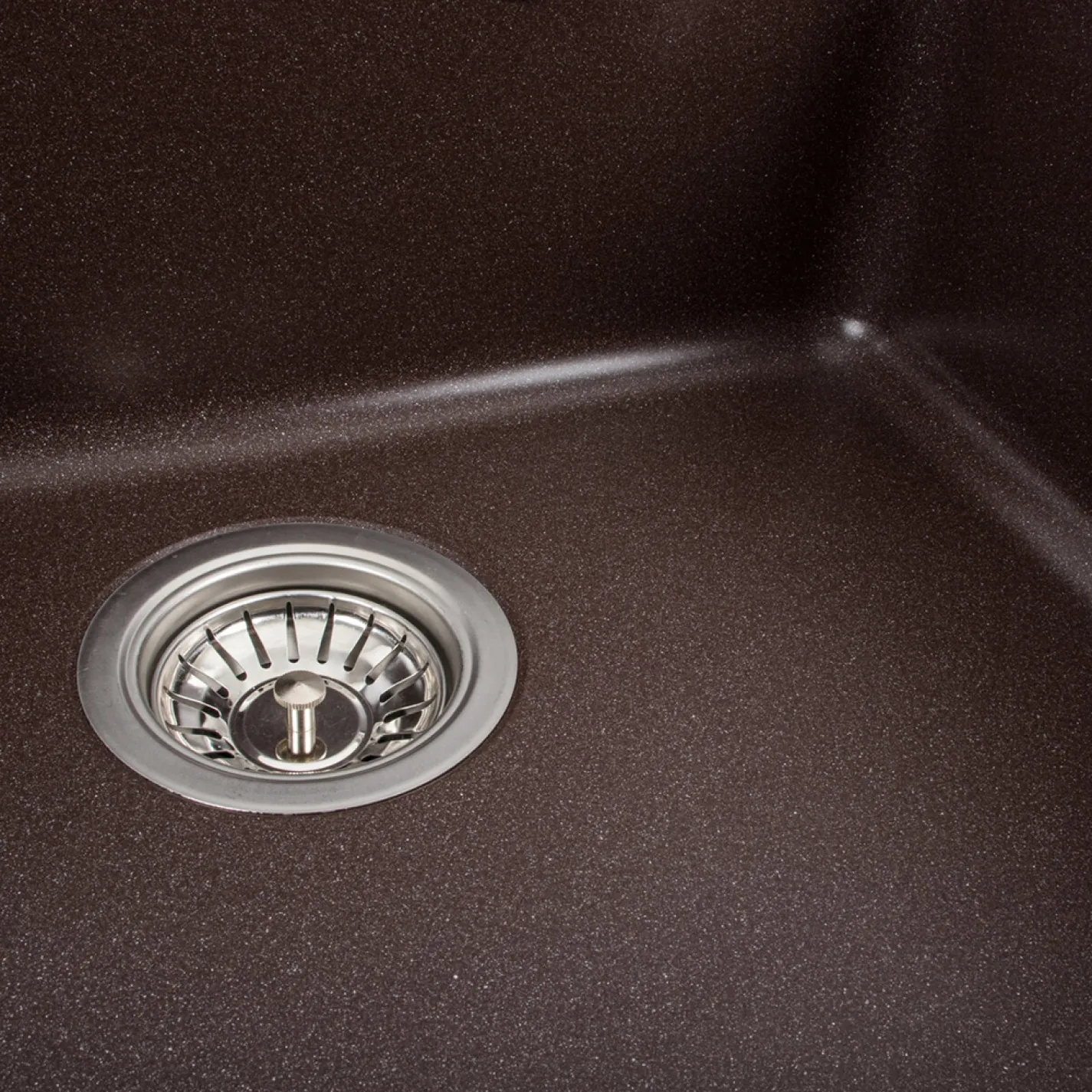 Мийка кухонна Platinum 5852 VESTA граніт, мокко - Фото 3