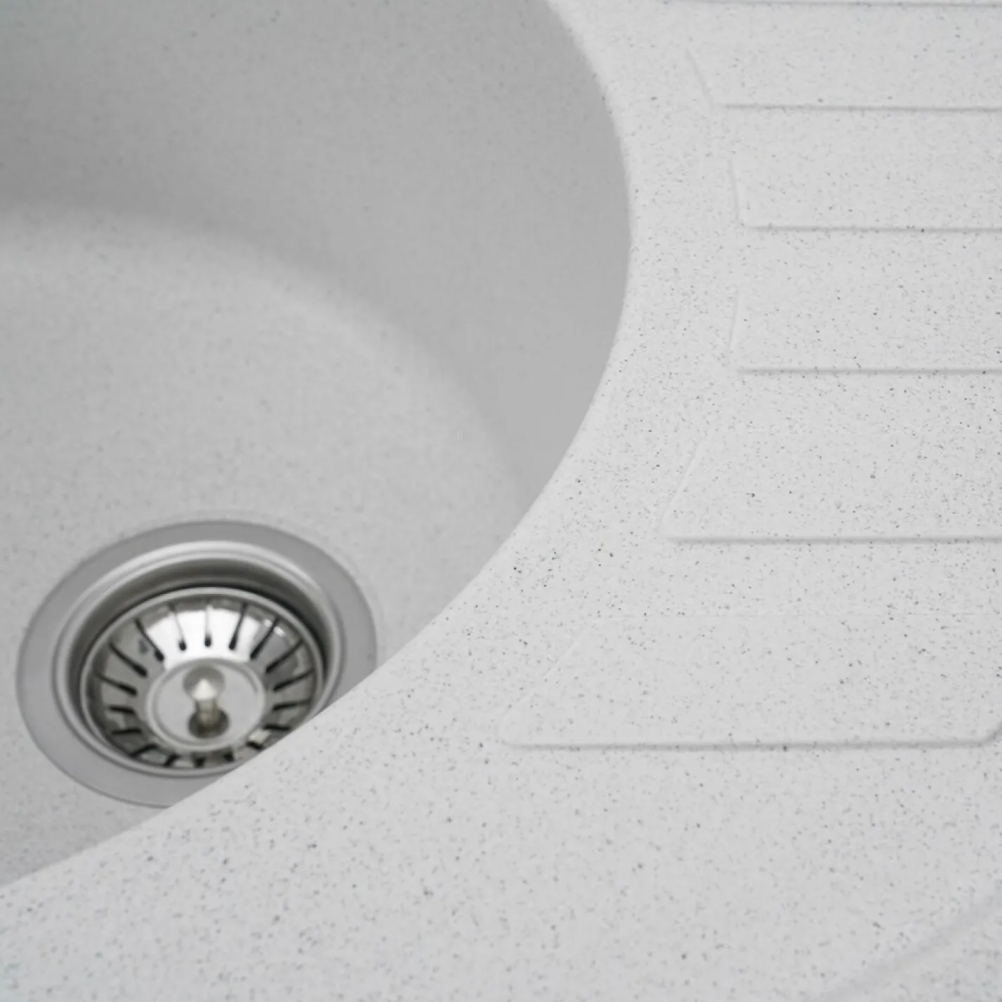 Мийка кухонна Platinum 6250 SOUL граніт, білий в крапку - Фото 3