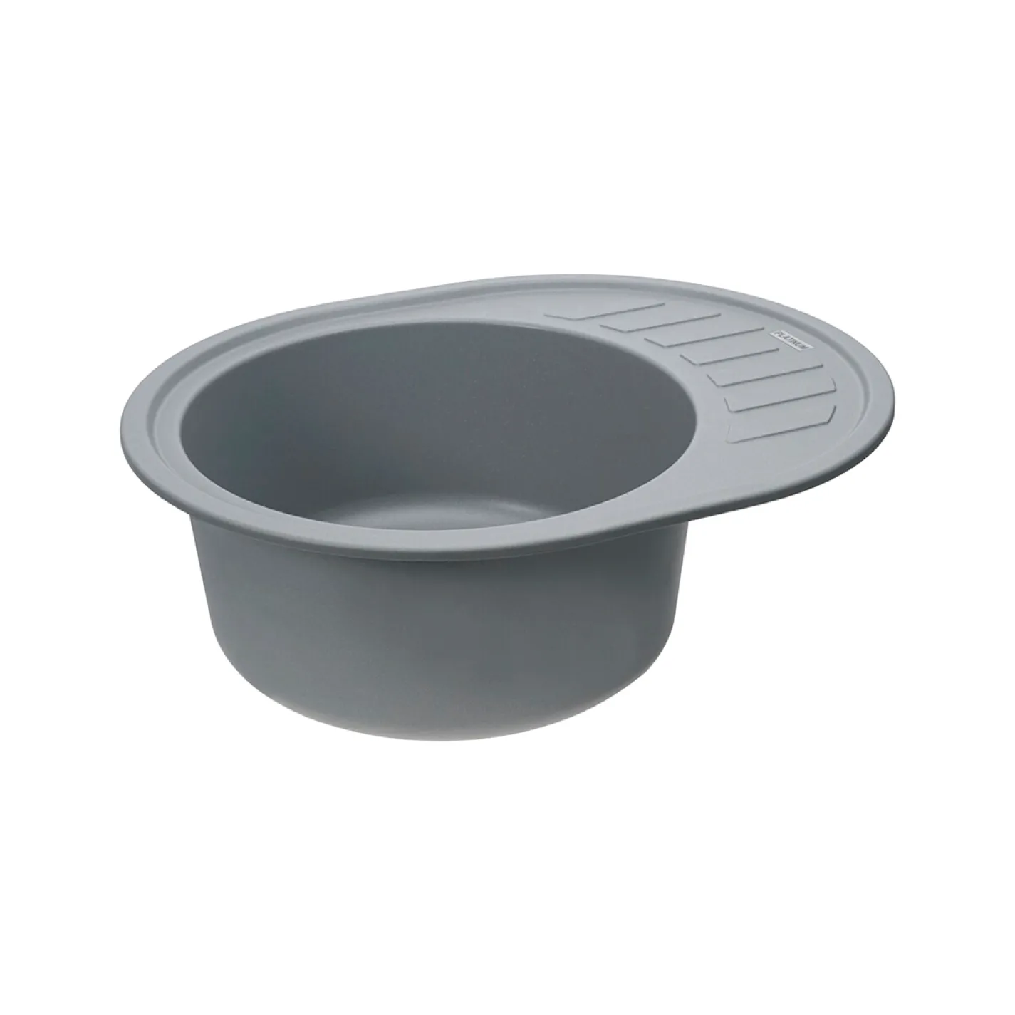 Мийка кухонна Platinum 6250 SOUL граніт, сірий металік - Фото 2