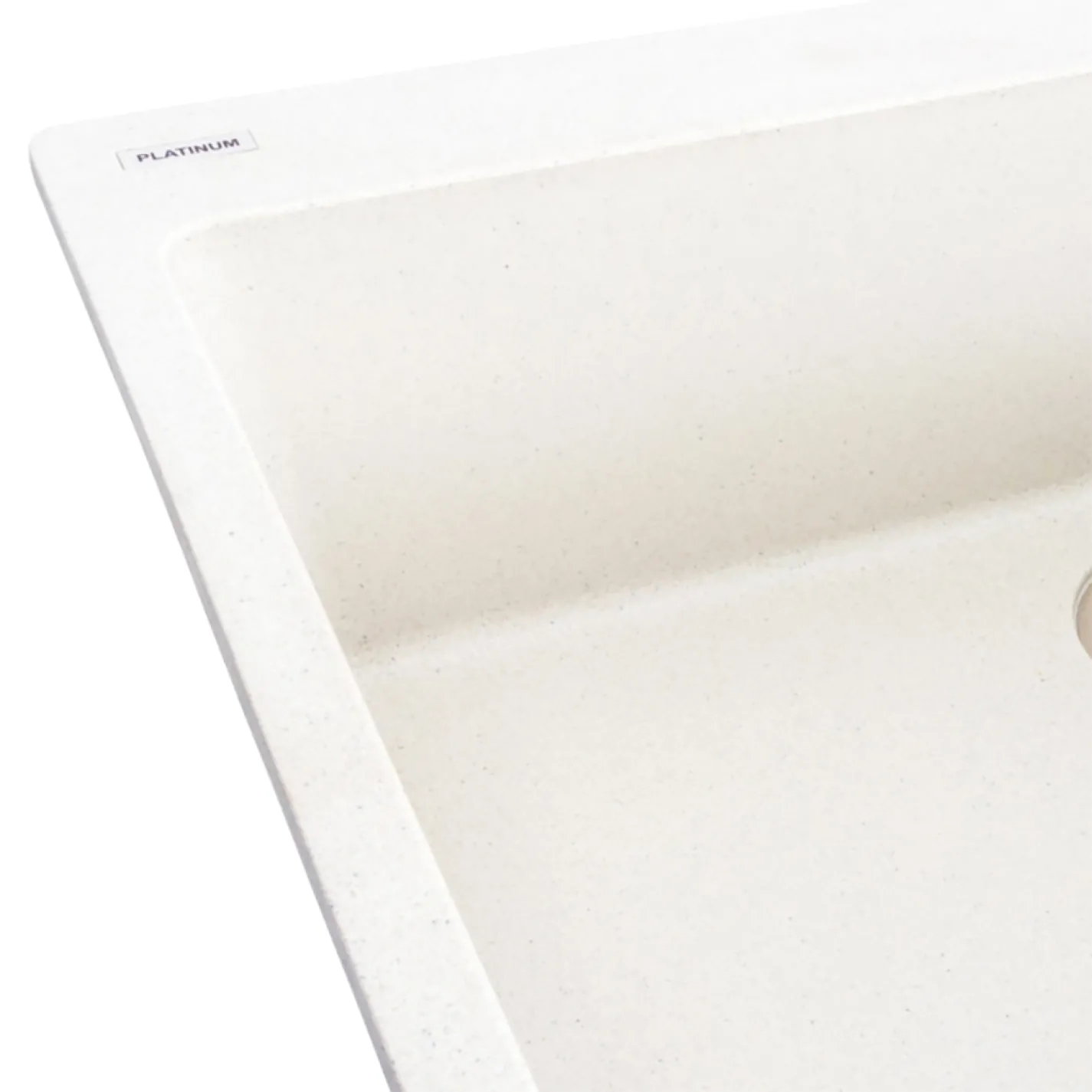Мийка кухонна Platinum 7850 Bogema граніт, білий в крапку - Фото 2