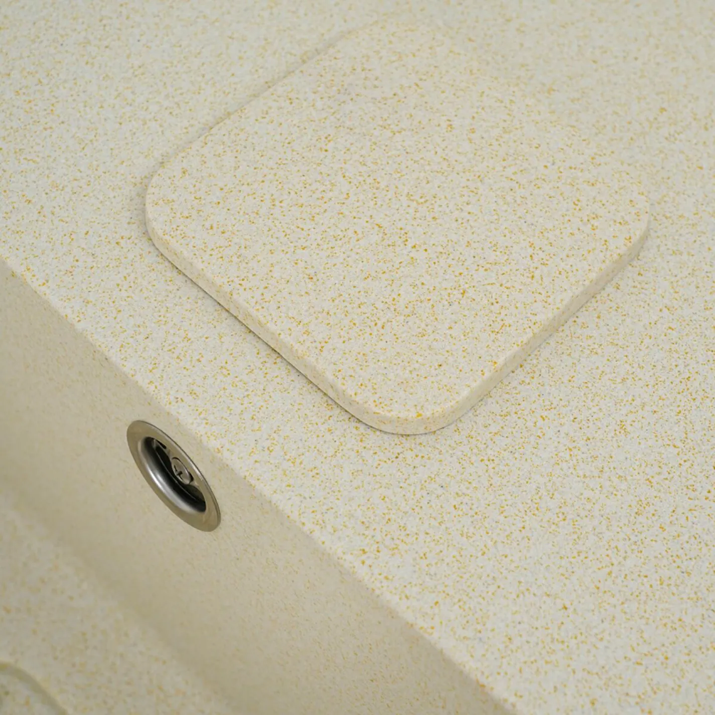 Мийка кухонна Platinum 7850 CUBE граніт, пісочний - Фото 3