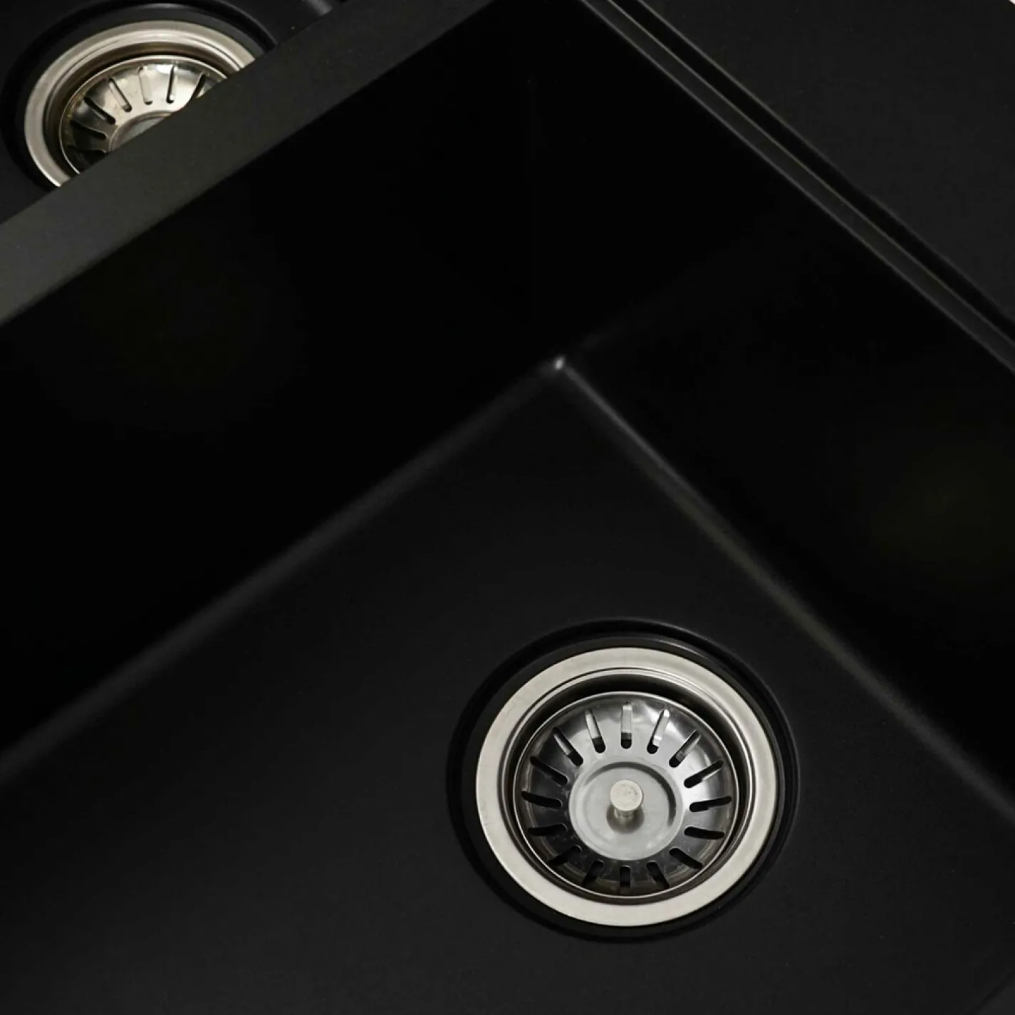 Мийка кухонна Platinum 7850 HARMONY граніт, чорний - Фото 3
