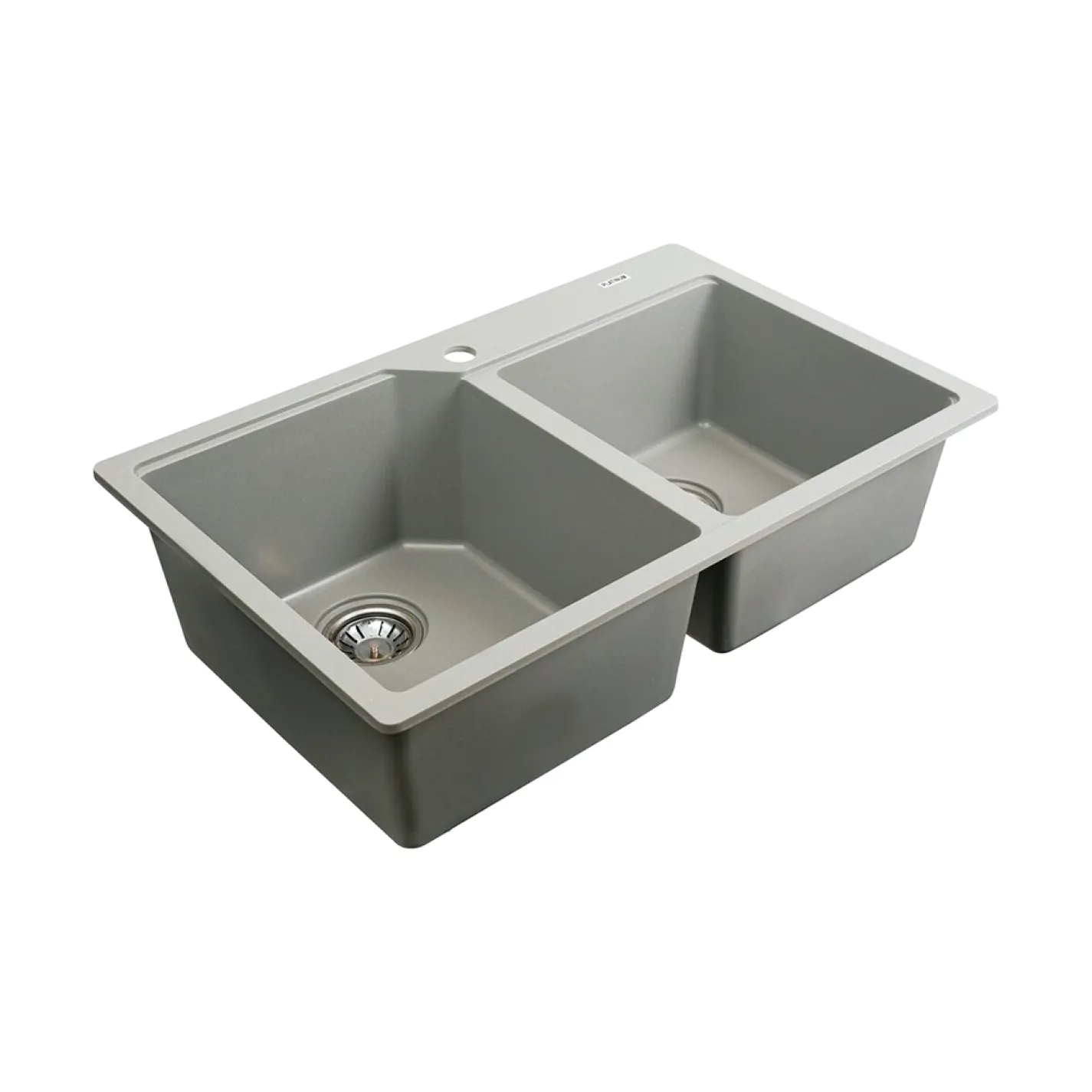 Мийка кухонна Platinum 7850 HARMONY граніт, сірий металік - Фото 1