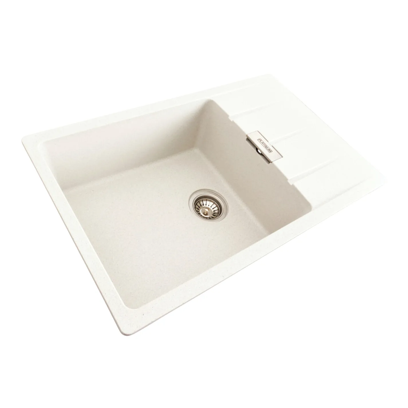 Мийка кухонна Platinum 7850 ROMA граніт, білий в крапку - Фото 1