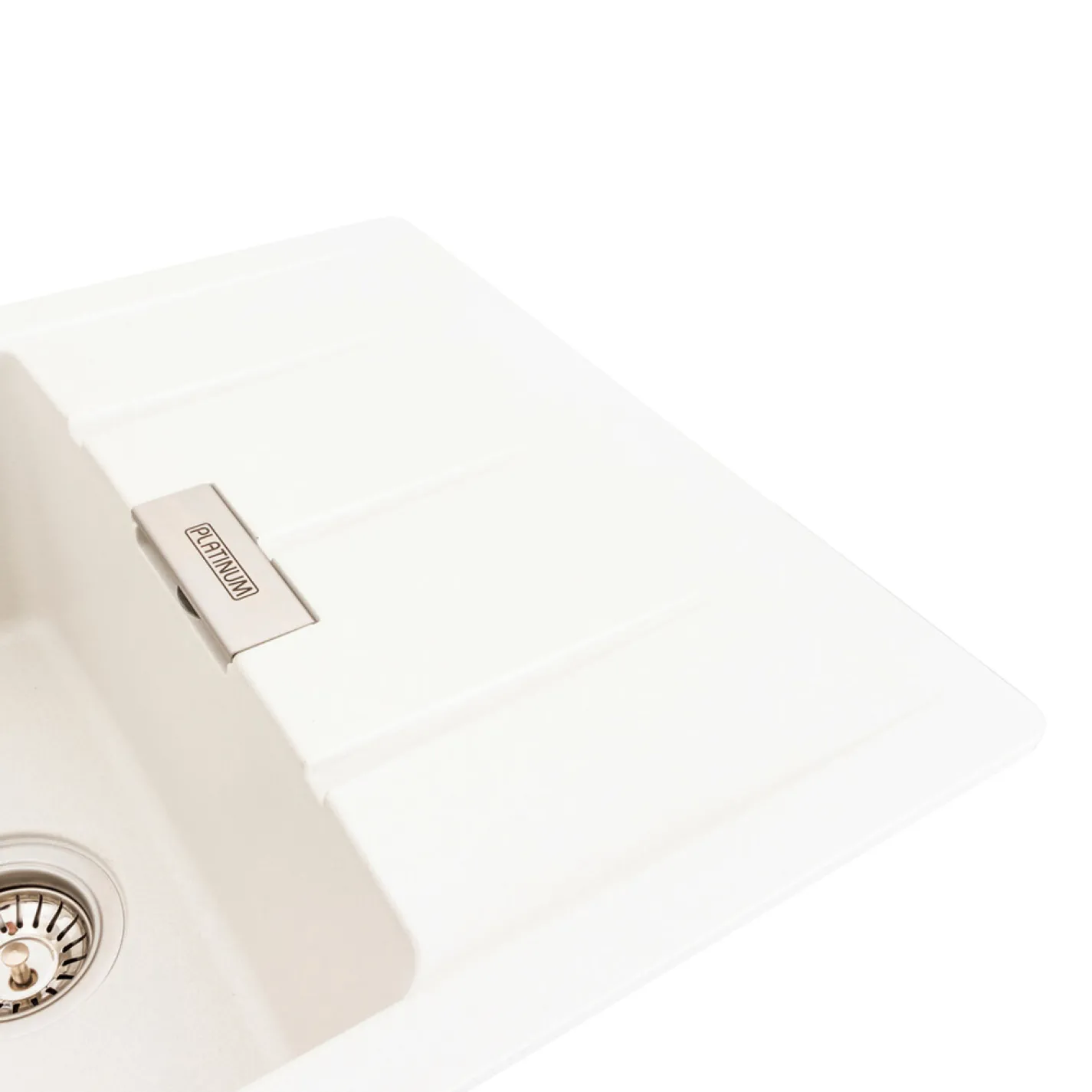 Мийка кухонна Platinum 7850 ROMA граніт, білосніжний - Фото 2