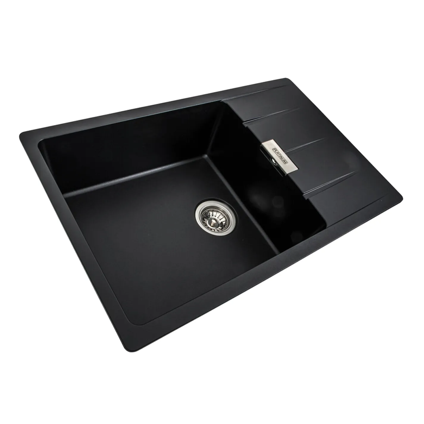Мийка кухонна Platinum 7850 ROMA граніт, чорний - Фото 1