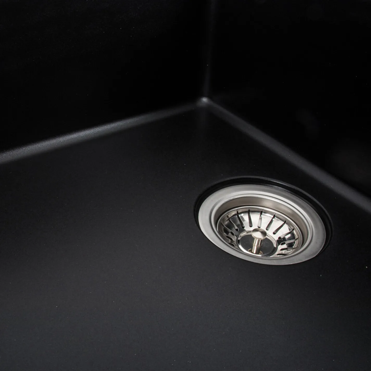 Мойка кухонная Platinum 7850 ROMA гранит, черный - Фото 3