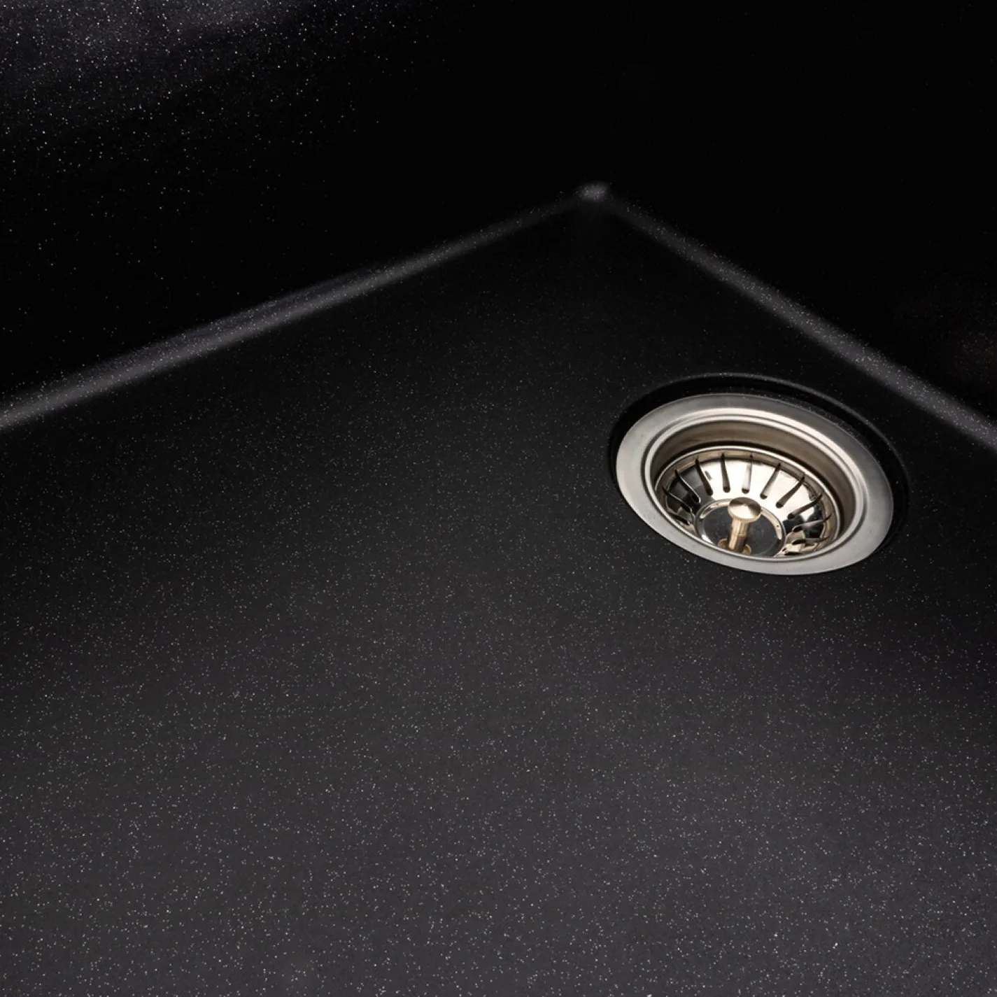 Мийка кухонна Platinum 7850 ROMA граніт, чорний металік - Фото 3