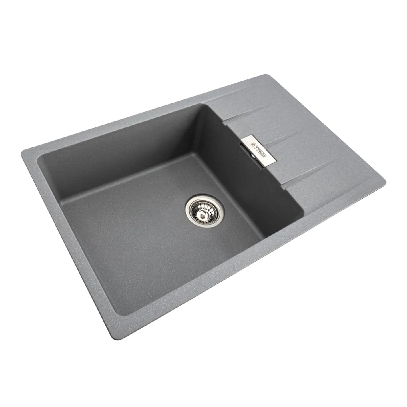 Мийка кухонна Platinum 7850 ROMA граніт, сірий мусон - Фото 1