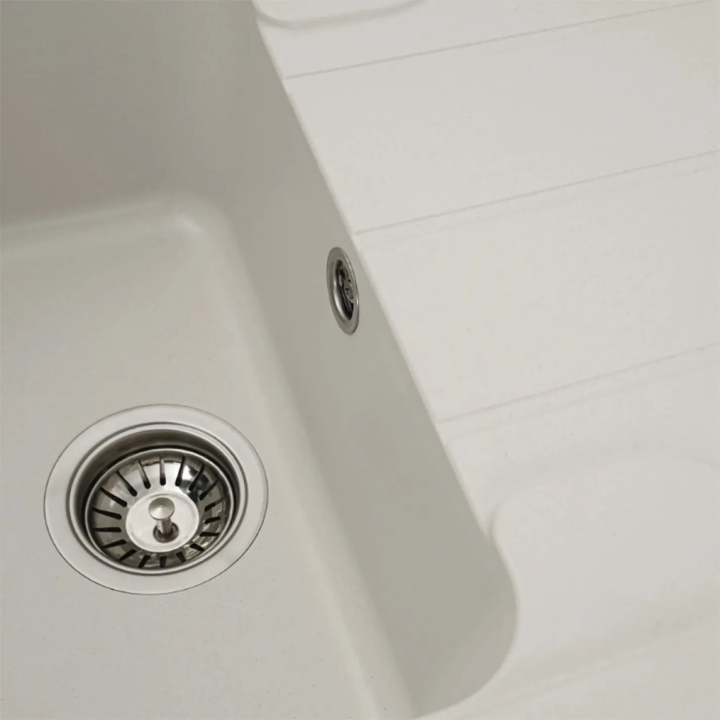 Мийка кухонна Platinum 7850 VERONA граніт, білосніжний - Фото 3
