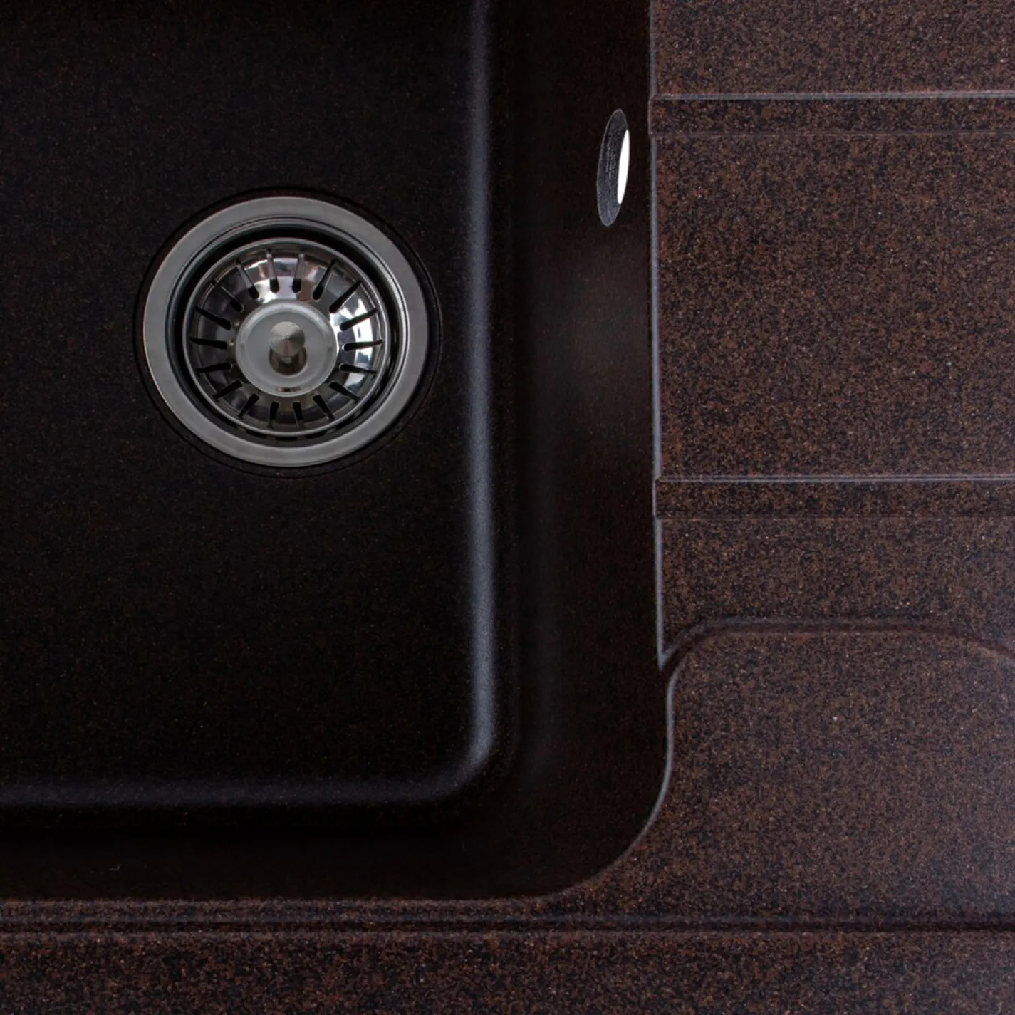 Мойка кухонная Platinum 7850 VERONA гранит, шоколад - Фото 3