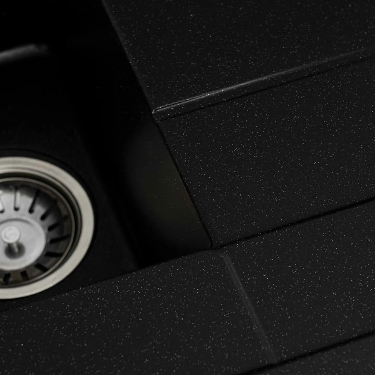 Мийка кухонна Platinum 7850W TOSKANA граніт, чорний металік - Фото 3