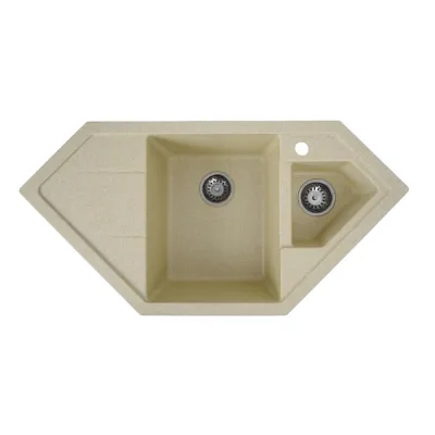 Гранітна мийка для кухні Platinum 9950 Pandora, матова, пісок