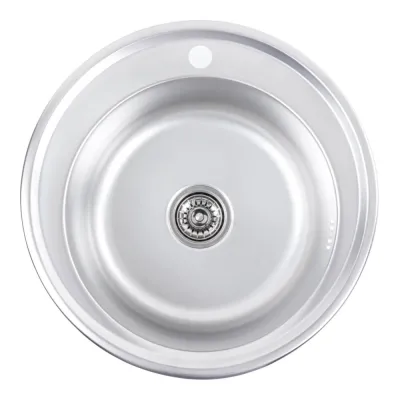 Кухонна мийка з нержавіючої сталі Platinum 510 Декор, 0,6/170 мм