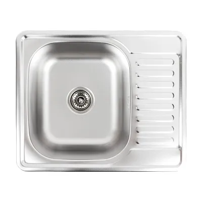 Кухонна мийка з нержавіючої сталі Platinum 5848 Декор, 0,8/180 мм