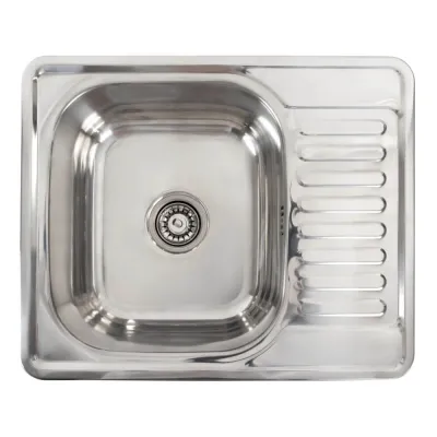 Кухонна мийка з нержавіючої сталі Platinum 5848 Поліровка, 0,8/180 мм