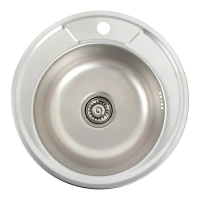 Кухонна мийка з нержавіючої сталі Platinum Декор 450, 0,6/170 мм