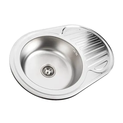 Кухонна мийка з нержавіючої сталі Platinum Декор 7750, 0,8/180 мм